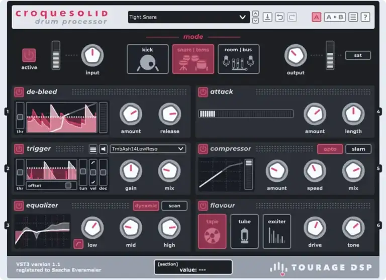TOURAGE DSP croquesolid v1.1.1 [WiN] preview