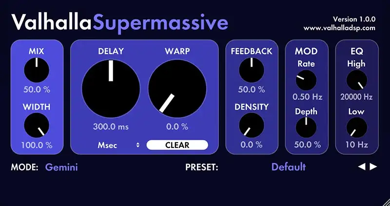 ValhallaDSP Valhalla Supermassive (Win) preview