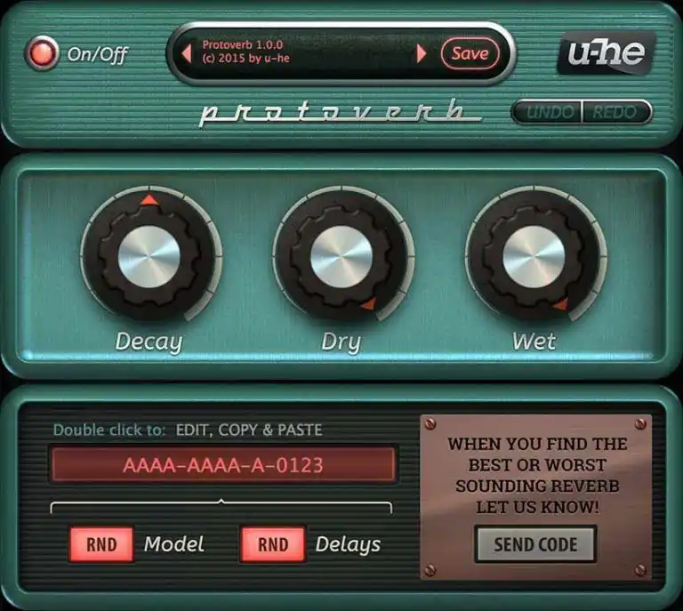 u-he Protoverb (Mac) preview