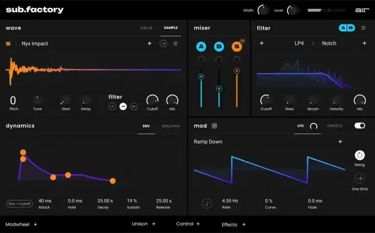 AIR Music Technology Sub Factory v1.2 [WiN] preview