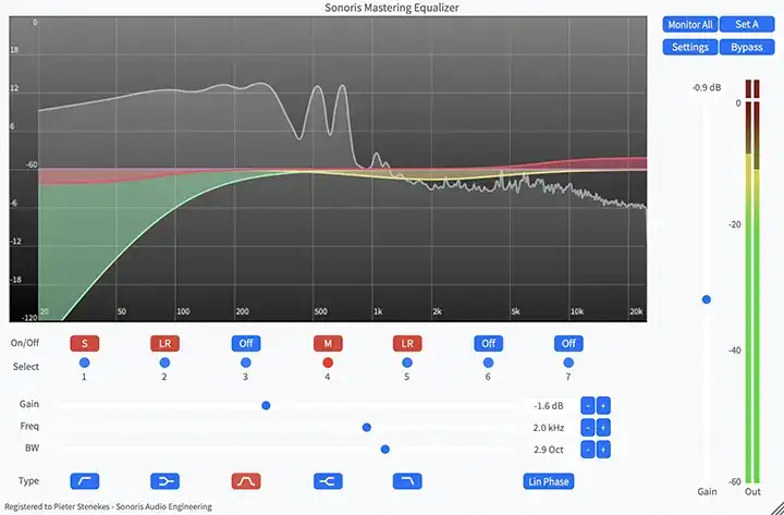 Sonoris Mastering Equalizer [WiN] preview