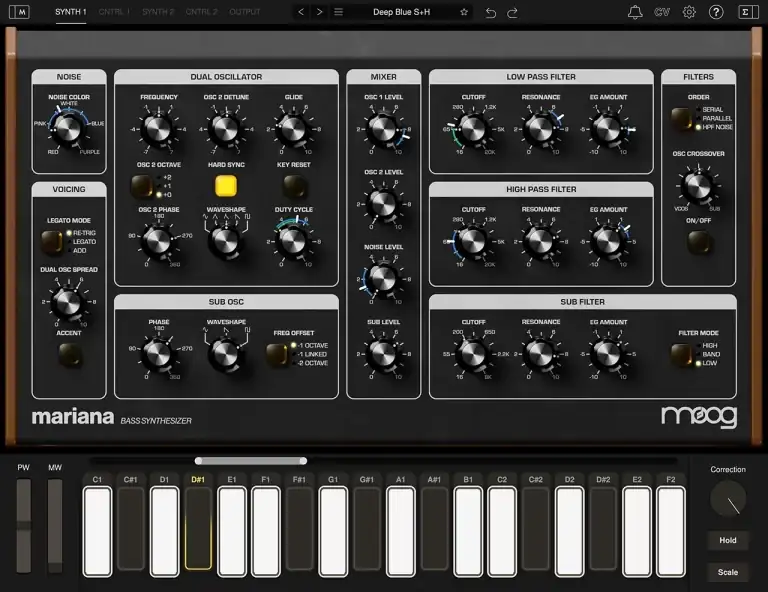 Moog Music Software Mariana Bass Synthesizer v1.2.0 ARM [MAC] preview