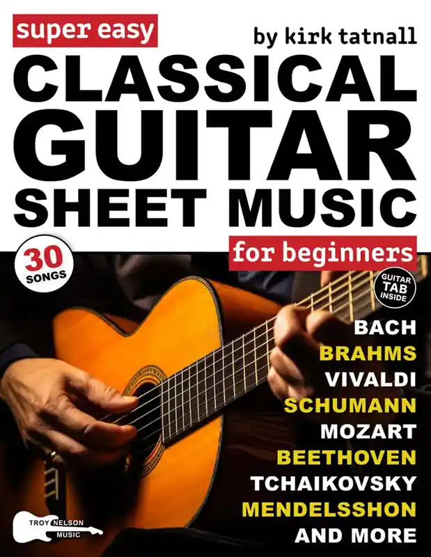 Super Easy Classical Guitar Sheet Music for Beginners [PDF] preview