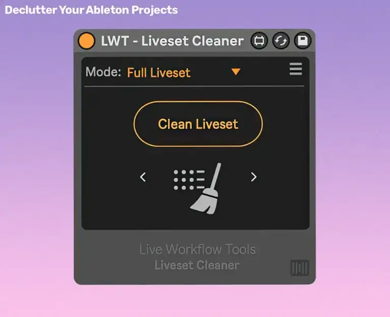 Live Workflow Tools Liveset Cleaner [Max for Live] preview