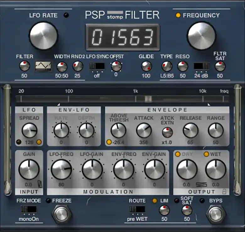 PSPaudioware PSP stompFilter [WiN] preview