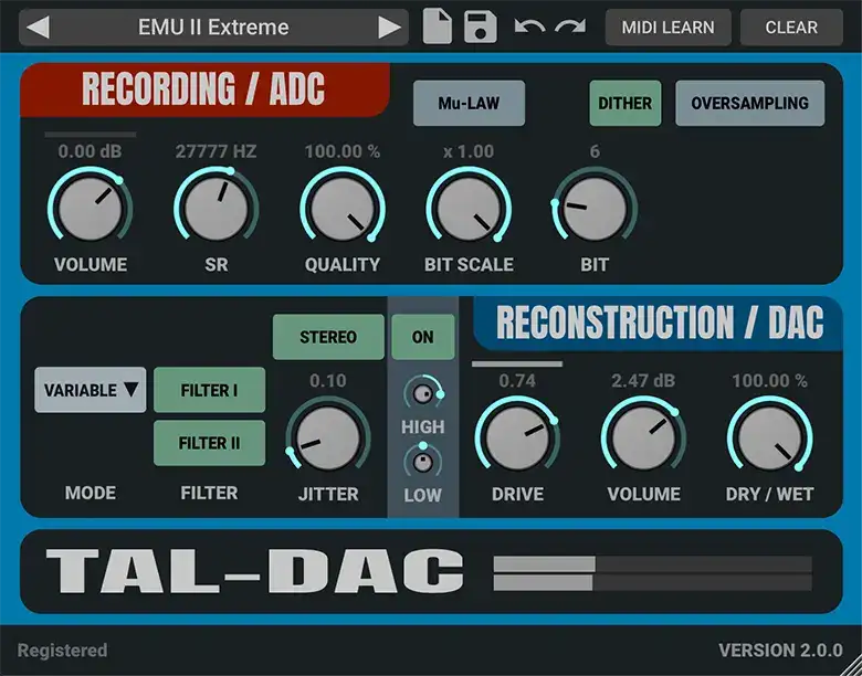 Togu Audio Line TAL-DAC v2.0.2 [WiN-OSX-LIN] preview