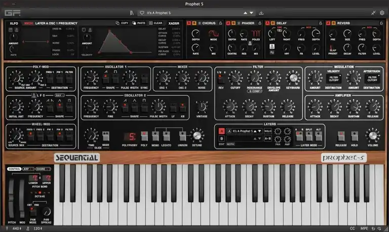 GForce Sequential Prophet 5 v1.0.1 [WiN-MAC] preview