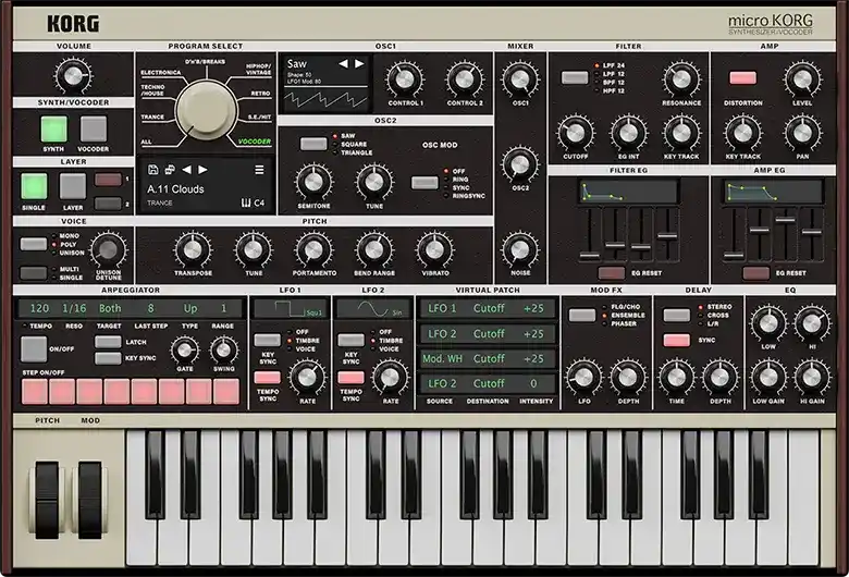 KORG Software microKORG v1.1.0 U2B [MAC] preview