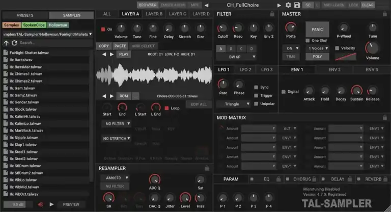 TAL-Sampler v4.7.1 [WiN-MAC-LiNUX] preview
