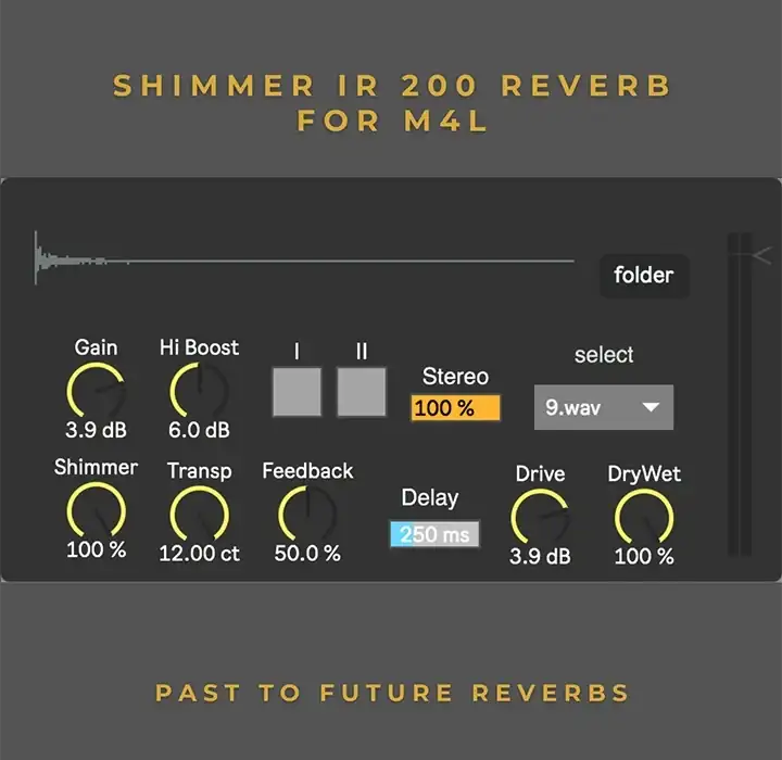 PastToFutureReverbs ShimmIR 200 Reverb [Max for Live] preview