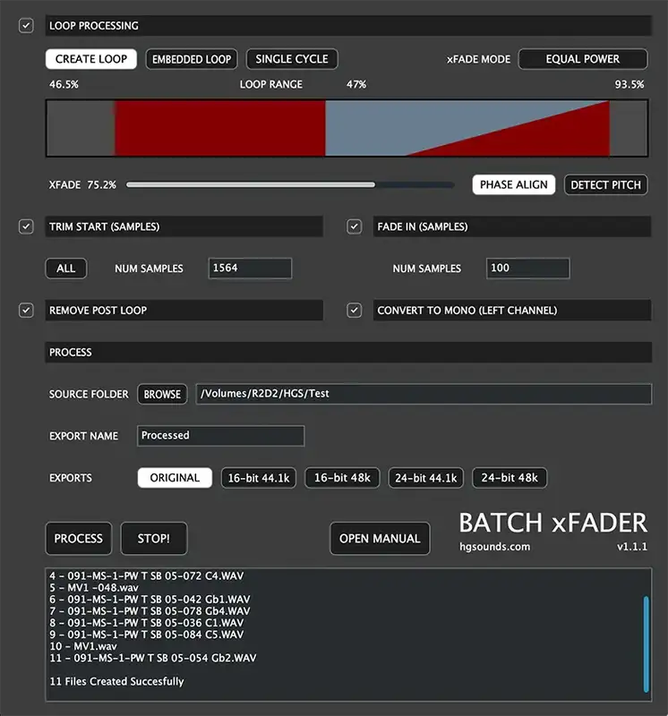 Homegrown Sounds Batch xFader [WiN-OSX] preview