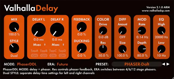Valhalla DSP Valhalla Delay v2.1.0 [WiN] preview
