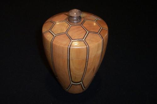 Segmented Bowl w Lid - Dick Hoffmann