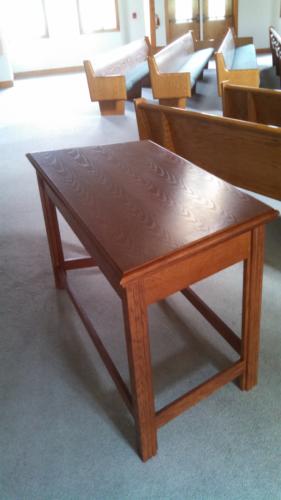 Base for Community Church Communion Table 2015    