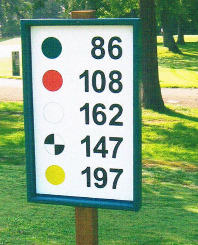 GOLF RANGE YARDAGE SIGNS - AUG 2009          